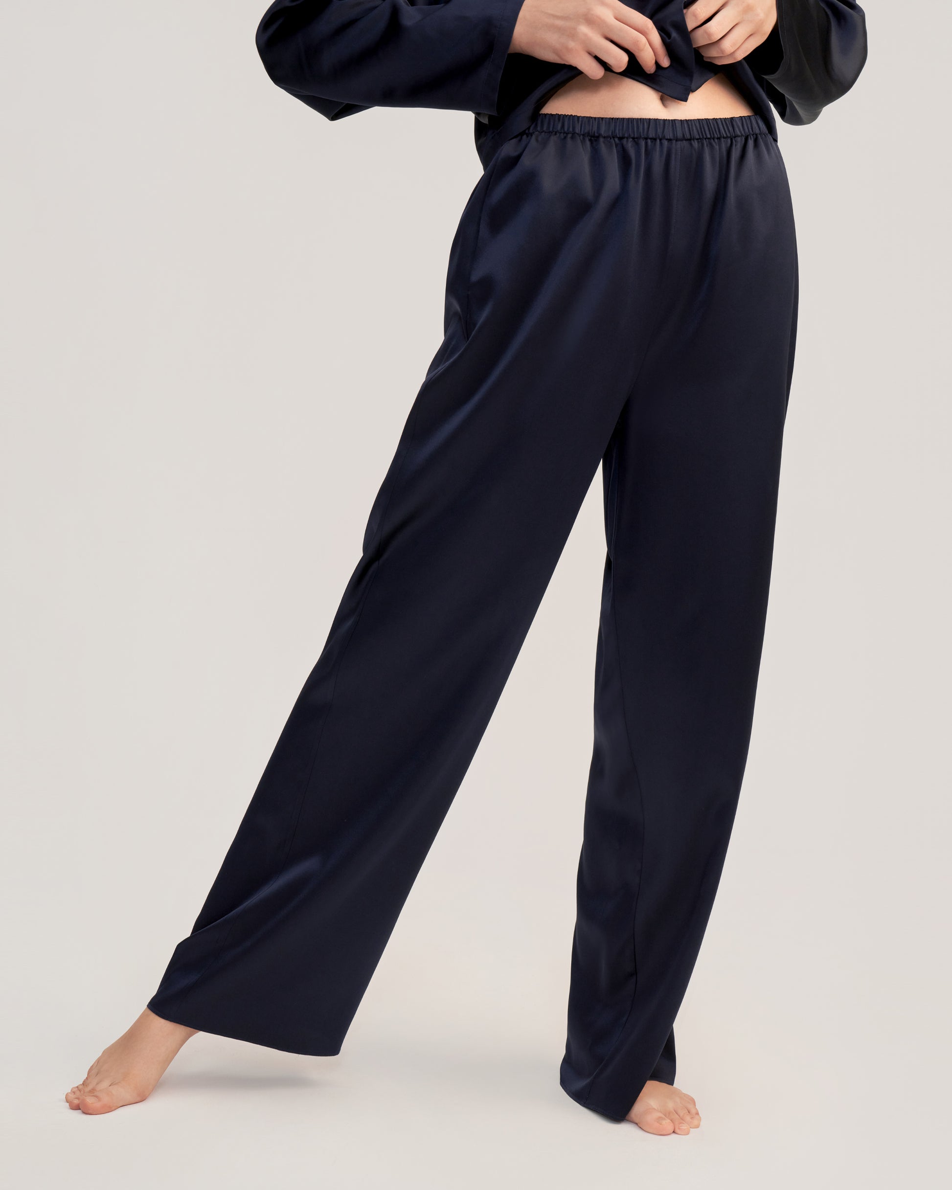 22 Momme Contrast Trim Short Silk Pajama Set